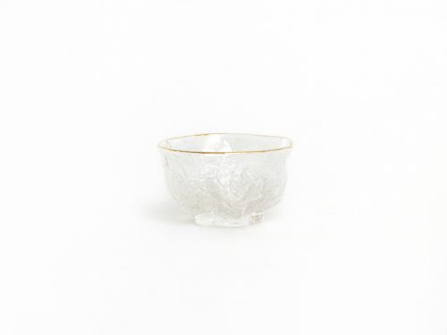 Glazen theekopje met gouden randje - 40ml