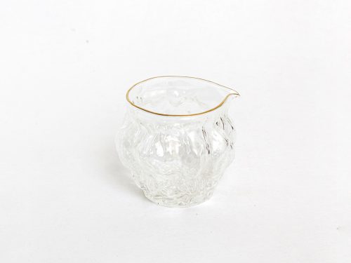 Glazen schenkkan met gouden randje - 250ml