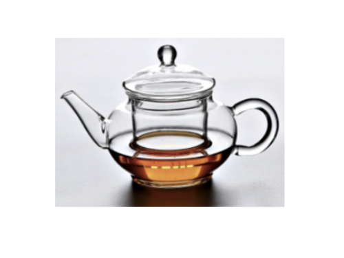 Set Glazen theepotje - 120ml met 2 dubbelwandige glaasjes